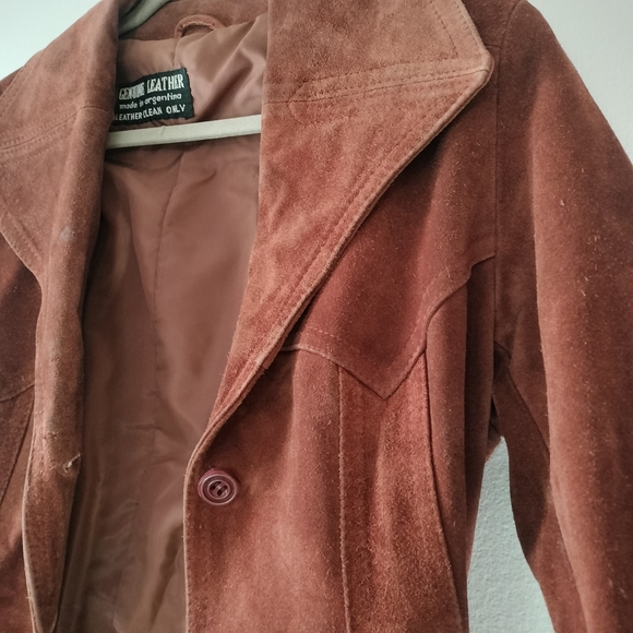 Vintage Burgundy Leather Jacket - Picture 8 of 9